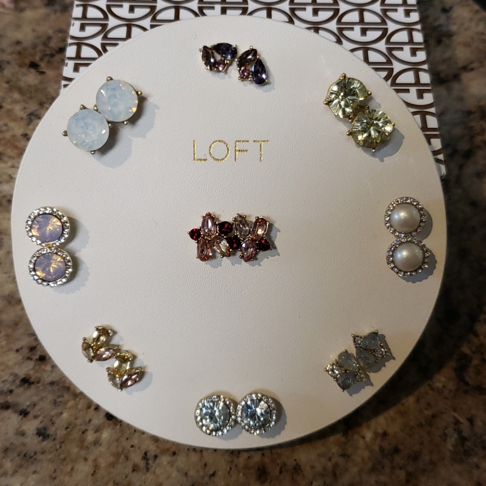 Loft Earrings Set of 9 Pair New